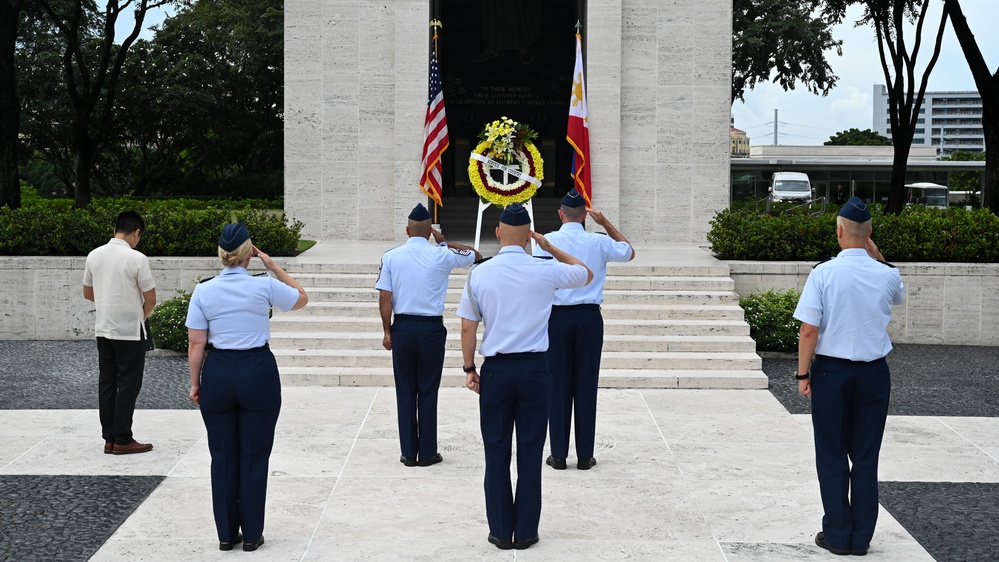 Gen. Healy visits Manila American Cemetery