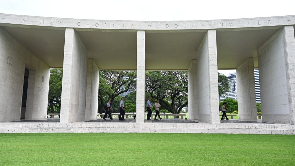 Gen. Healy visits Manila American Cemetery