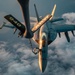 Refueling Super Hornets over U.S. CENTCOM