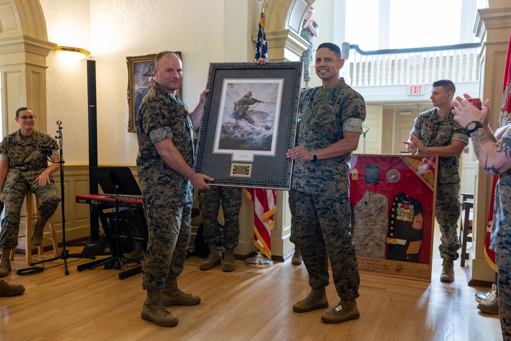 Sgt. Maj. Aaron G. McDonald Retirement Ceremony