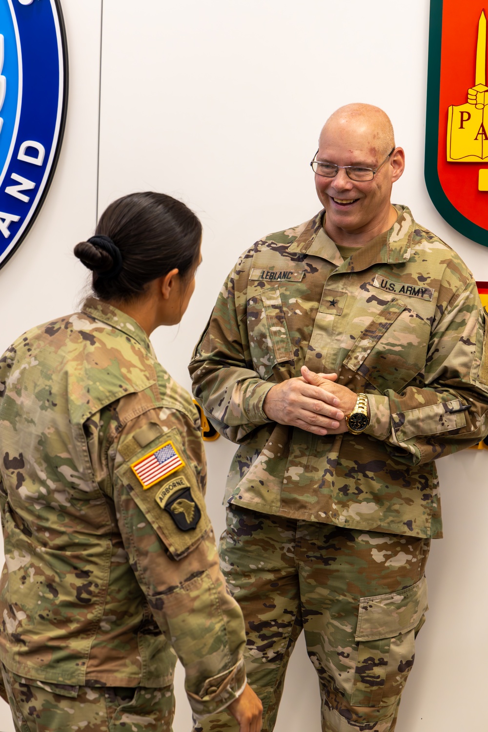 Brig. Gen. LeBlanc receives farewell ceremony from SETAF-AF