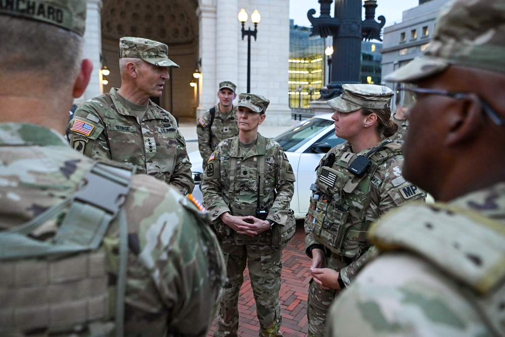 U.S. Army Chief of Staff, Sgt. Maj. of the Army visit D.C. Safe and Beautiful Task Force