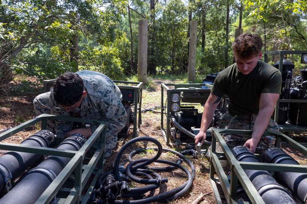 CLB-24 battalion field exercise: water purification