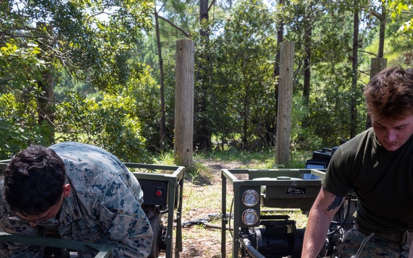 CLB-24 battalion field exercise: water purification