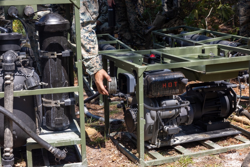 CLB-24 battalion field exercise: water purification