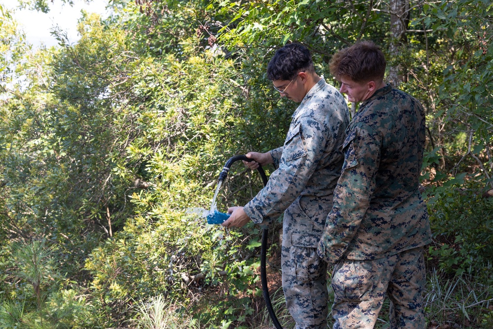 CLB-24 battalion field exercise: water purification