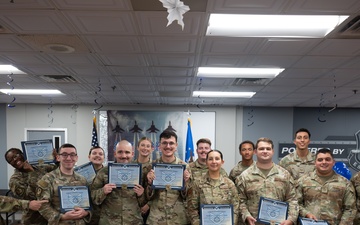 350th Spectrum Warfare Wing Staff Sergeant release party