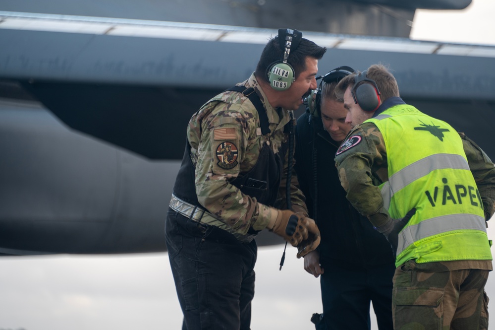 345th EBS support BTF operations in Norway