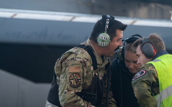 345th EBS support BTF operations in Norway