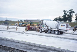 Missouri Airmen pour concrete for new RADR training pad in Pennsylvania