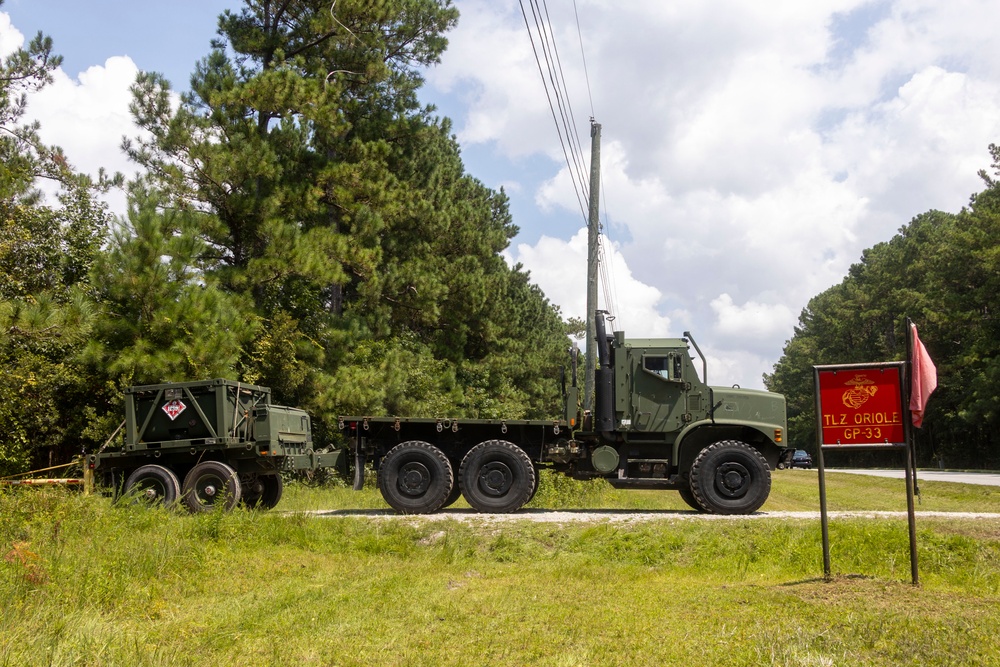 CLB-24 battalion field exercise: Convoy Operations