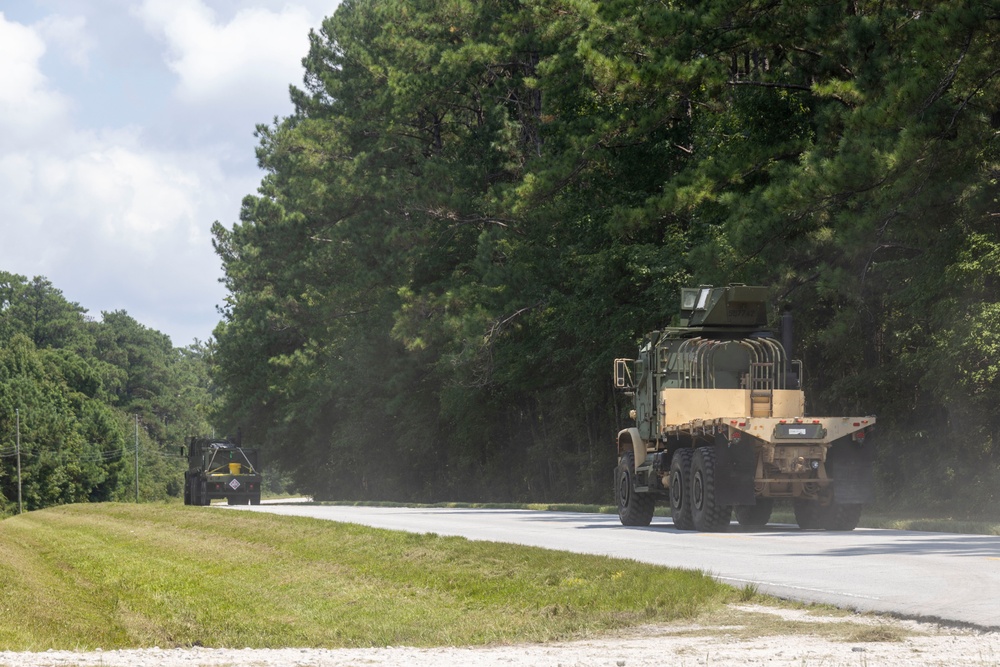 CLB-24 battalion field exercise: Convoy Operations