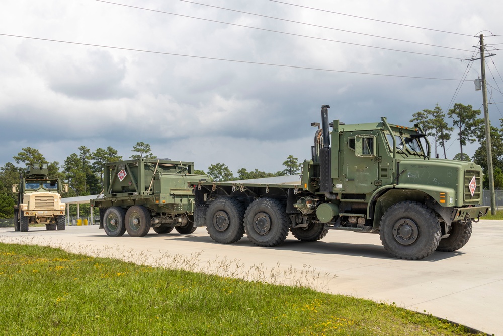 CLB-24 battalion field exercise: Convoy Operations