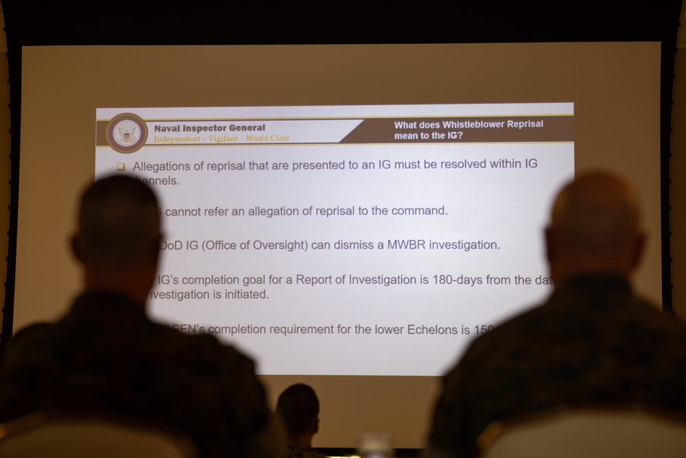 Opening Remarks – 2025 Inspector General of the Marine Corps Training Symposium