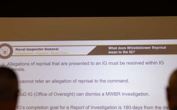 Opening Remarks – 2025 Inspector General of the Marine Corps Training Symposium