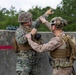 Marines with School of Infantry - East train to throw grenades