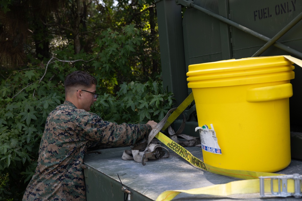 CLB-24 battalion field exercise: fuel convoy