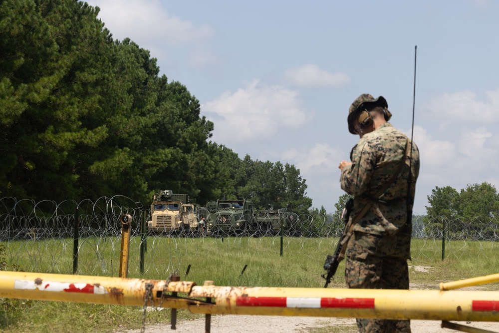 CLB-24 battalion field exercise: fuel convoy