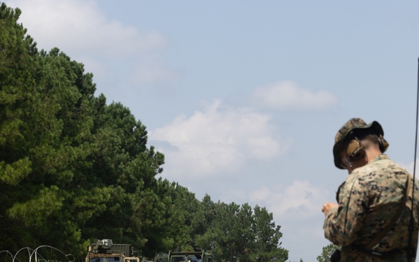 CLB-24 battalion field exercise: fuel convoy