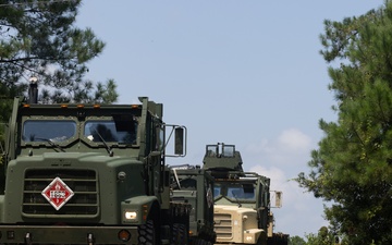 CLB-24 battalion field exercise: fuel convoy