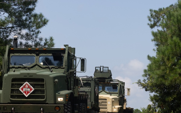 CLB-24 battalion field exercise: fuel convoy