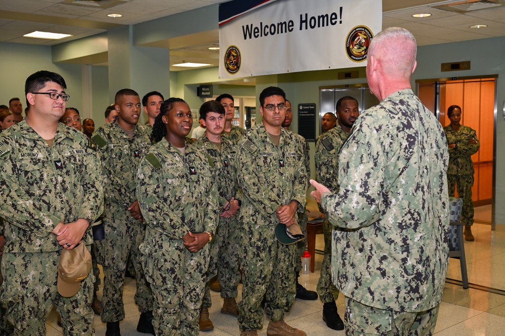 Sailors return to NH Jacksonville from Continuing Promise Tour