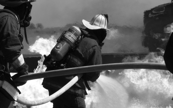 Team Travis trains with SFO firefighters in aircraft rescue
