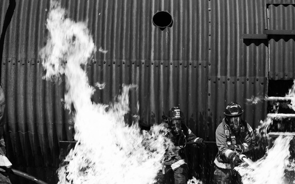 Team Travis trains with SFO firefighters in aircraft rescue