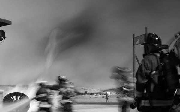 Team Travis trains with SFO firefighters in aircraft rescue