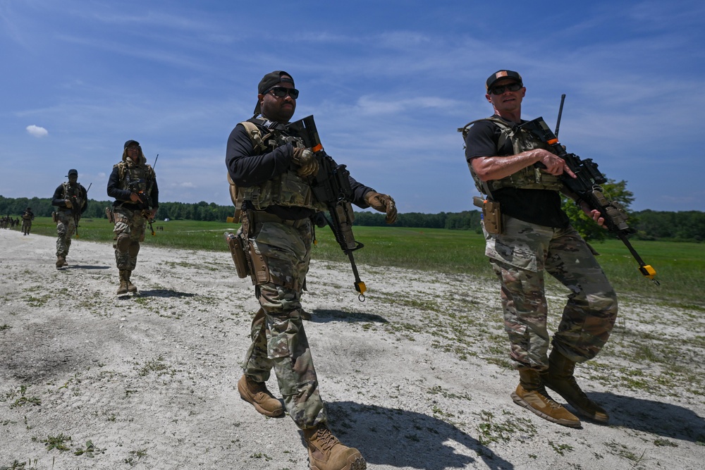 In it together: Maintainers crank through security forces course