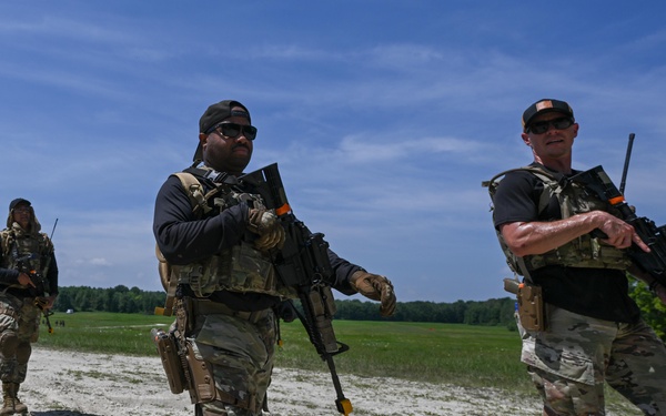 In it together: Maintainers crank through security forces course