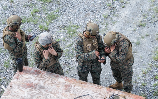 Marines with School of Infantry – East train to throw grenades