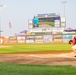 Iowa National Guard Airman throws first pitch at annual National Guard Night