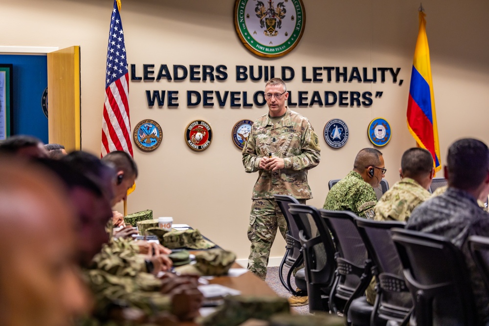 PISAJ 21 class visits NCO Leadership Center of Excellence for leadership discussions
