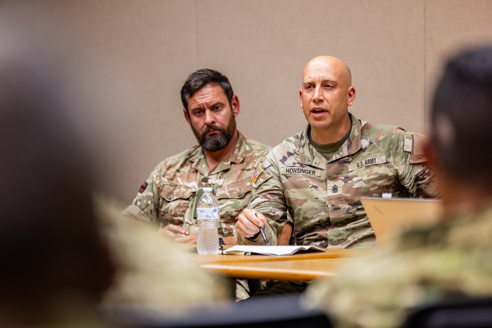 PISAJ 21 class visits NCO Leadership Center of Excellence for leadership discussions