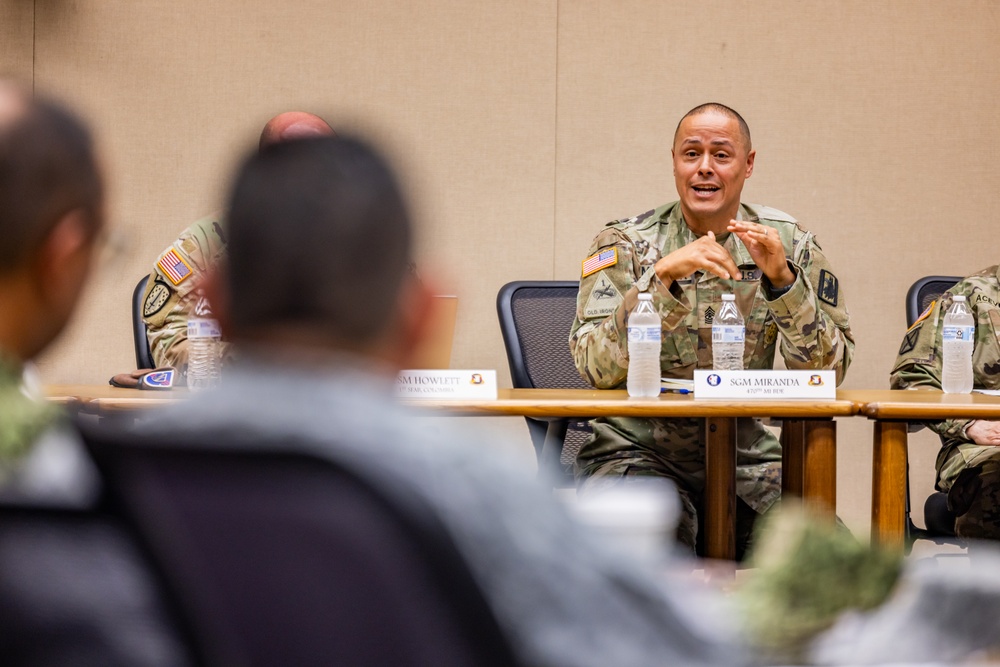 PISAJ 21 class visits NCO Leadership Center of Excellence for leadership discussions