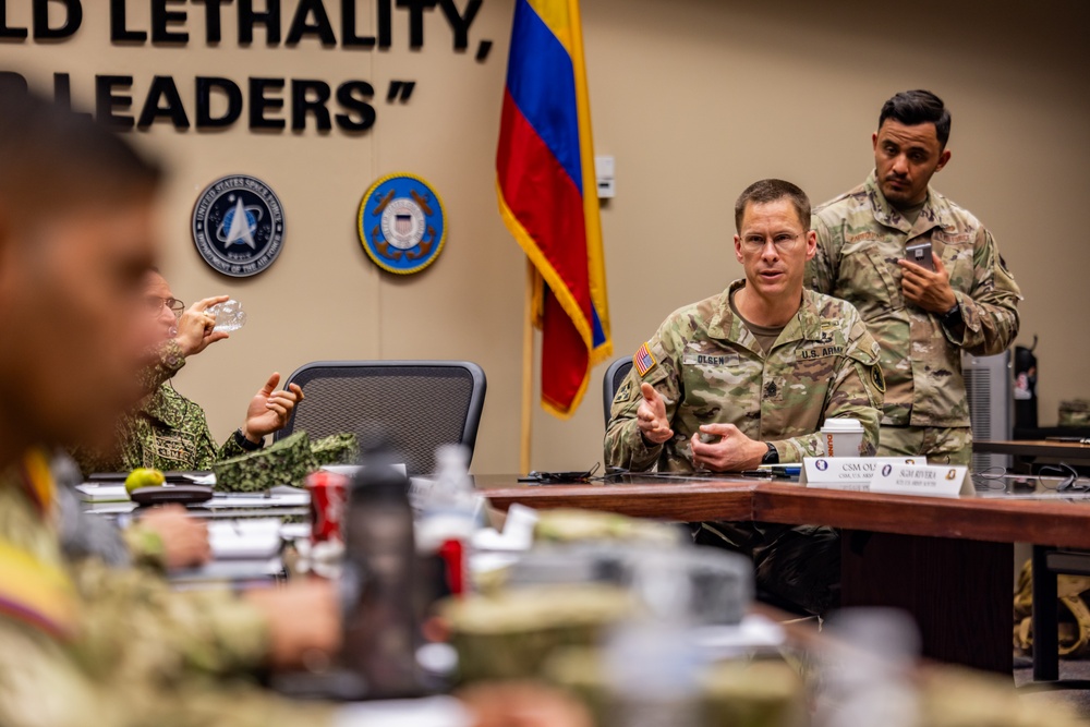 PISAJ 21 class visits NCO Leadership Center of Excellence for leadership discussions