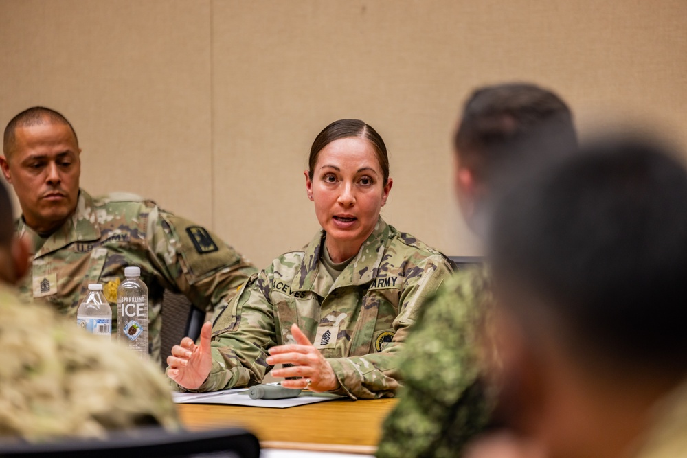 PISAJ 21 class visits NCO Leadership Center of Excellence for leadership discussions