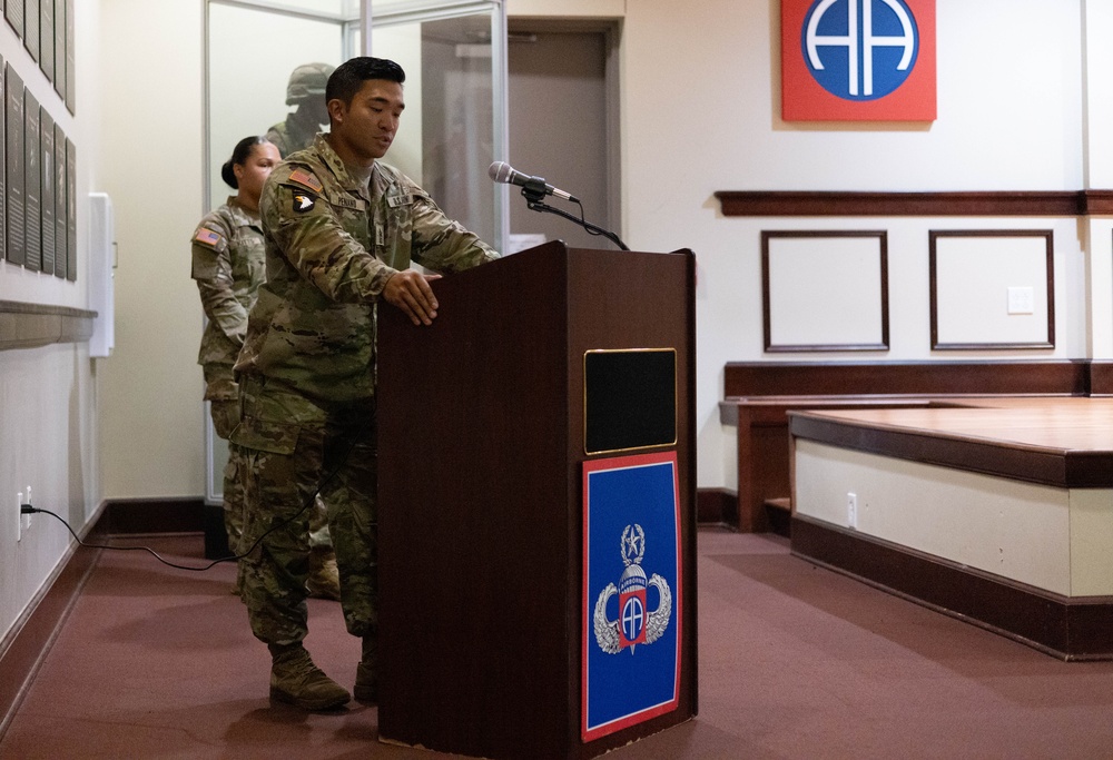 Signal, Intelligence and Sustainment Company Change of Responsibility Ceremony