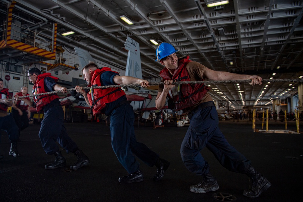 Nimitz Conducts a Replenishment-at-Sea