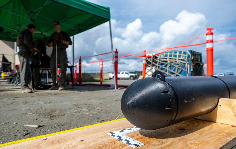 U.S. Marine EOD technicians conduct exploitation operations during Arctic Edge 2025
