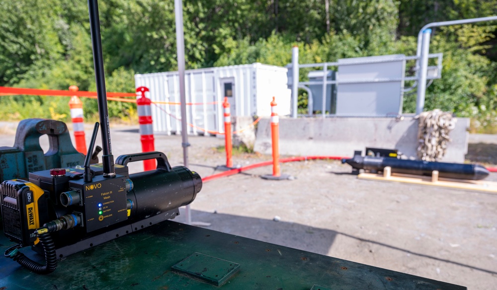 U.S. Marine EOD technicians conduct exploitation operations during Arctic Edge 2025