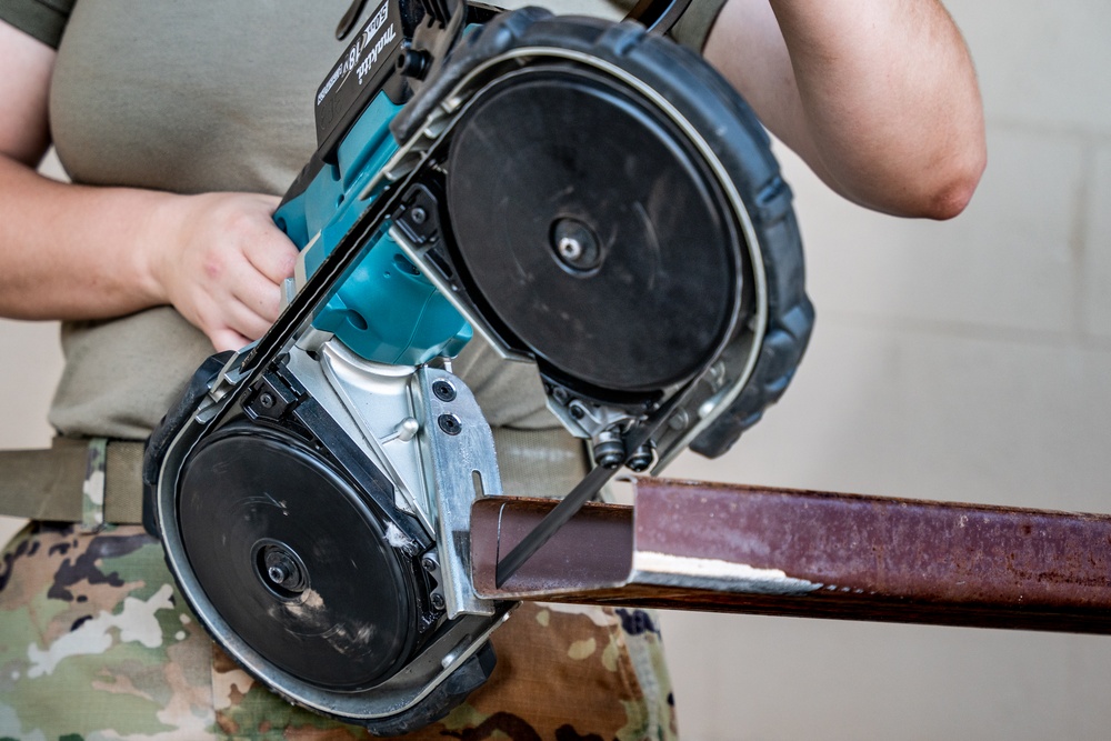 Structural journeymen make repairs to Cannon Air Force Base Structural journeymen make repairs to Cannon Air Force Base