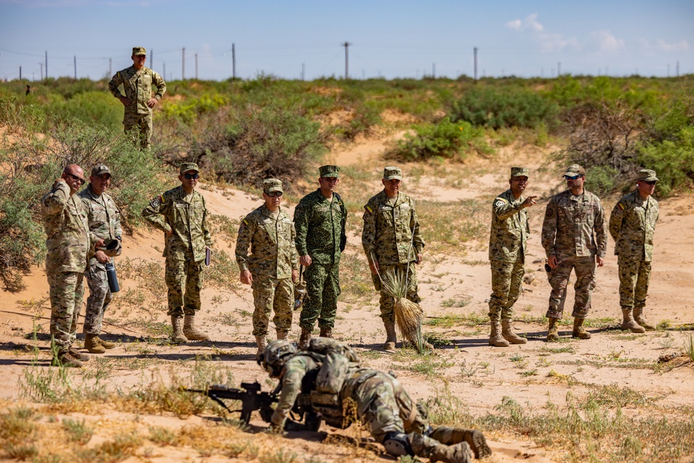 PISAJ 21 class visit Desert Defender Readiness Training Center observing readiness training