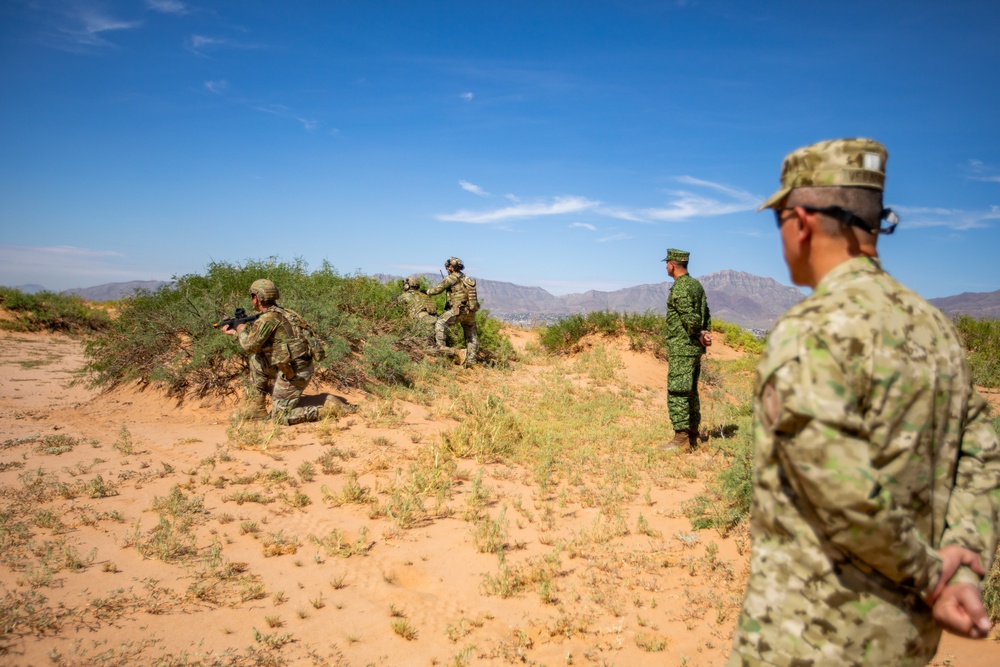 PISAJ 21 class visit Desert Defender Readiness Training Center observing readiness training