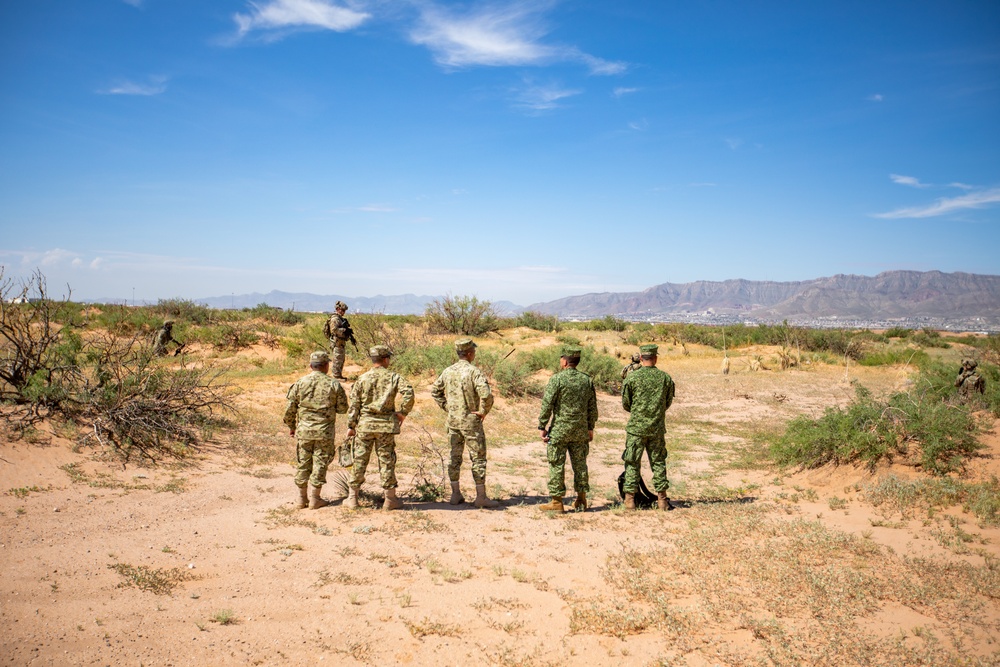PISAJ 21 class visit Desert Defender Readiness Training Center observing readiness training