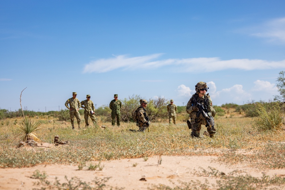 PISAJ 21 class visit Desert Defender Readiness Training Center observing readiness training