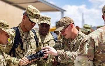 PISAJ 21 class visit Desert Defender Readiness Training Center observing readiness training