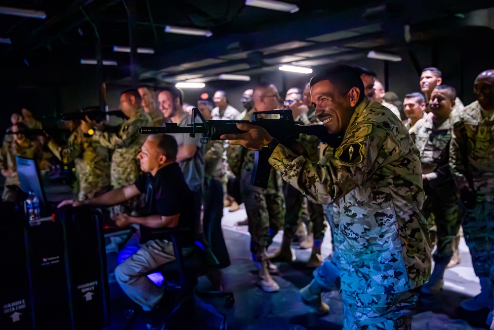 PISAJ 21 class visit Desert Defender Readiness Training Center observing readiness training