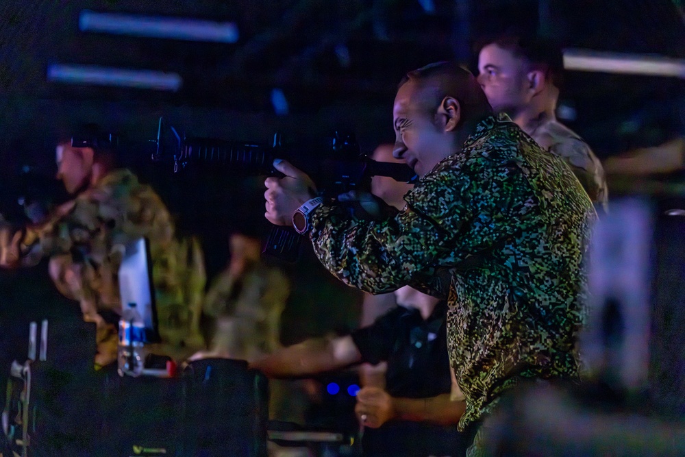 PISAJ 21 class visit Desert Defender Readiness Training Center observing readiness training